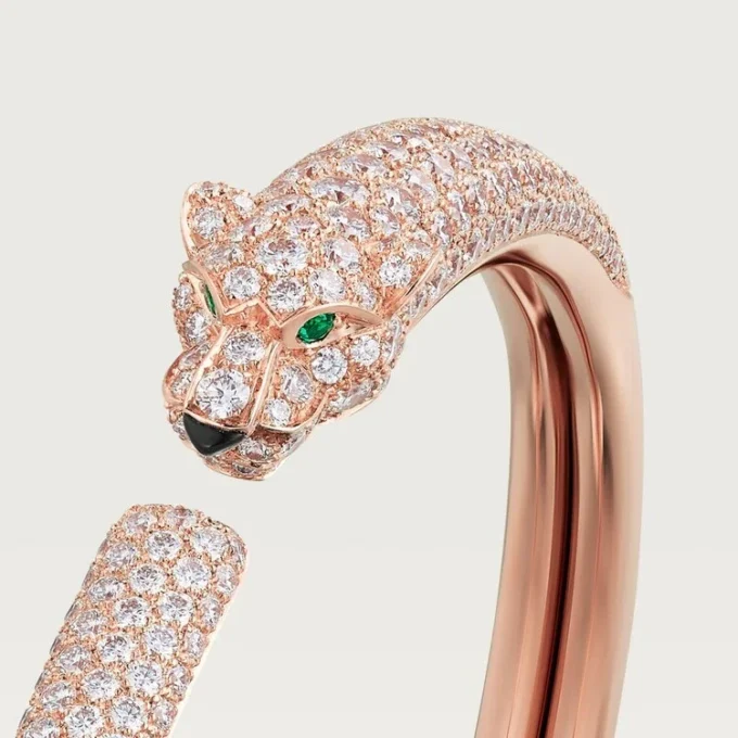 Bracciale Panthere De Cartier, modello piccolo, pavé
