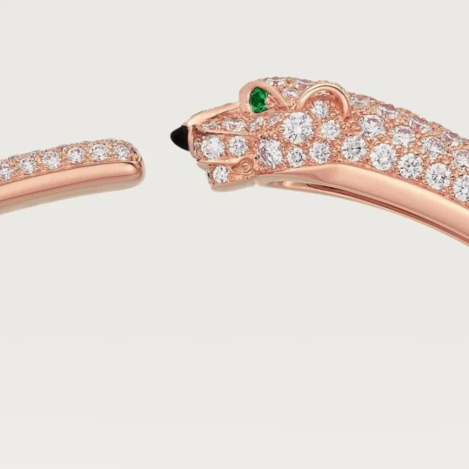 Bracciale Panthere De Cartier, modello piccolo, pavé