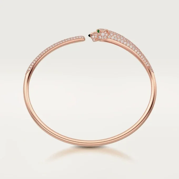 Bracciale Panthere De Cartier, modello piccolo, pavé