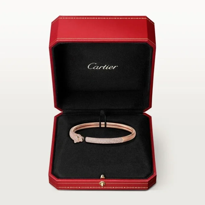 Bracciale Panthere De Cartier, modello piccolo, pavé