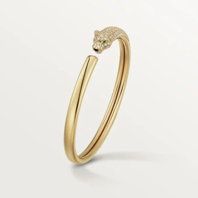 Bracciale Panthere De Cartier, modello piccolo, semi-pavé
