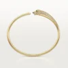 Bracciale Panthere De Cartier, modello piccolo, semi-pavé