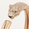 Bracciale Panthere De Cartier, modello piccolo, semi-pavé