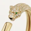 Bracciale Panthere De Cartier, modello piccolo, semi-pavé