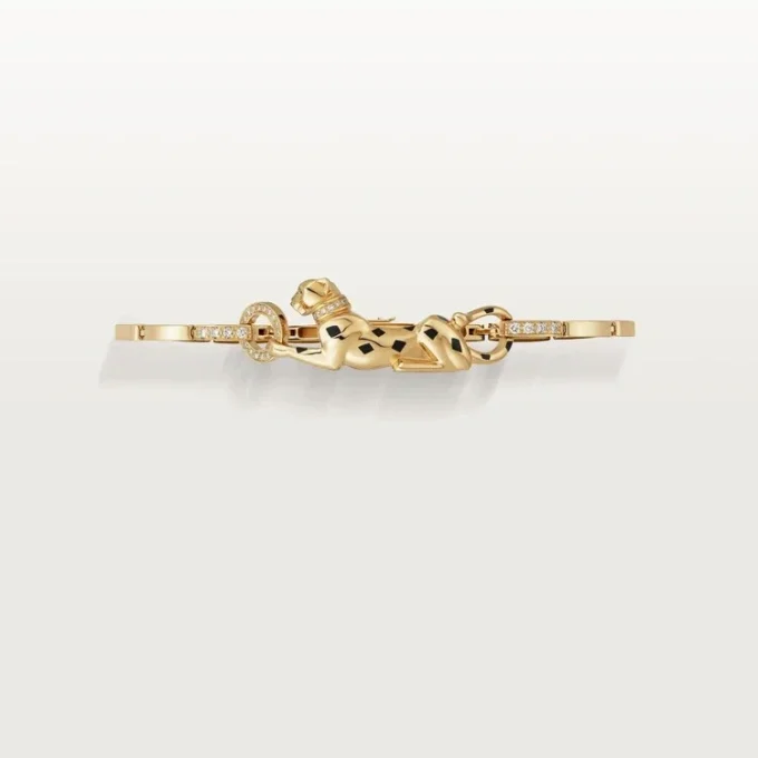 Bracciale Panthere De Cartier – Oro giallo, lacca, diamanti, granati tsavoriti, onice – Cartier