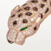 Bracciale Panthere De Cartier, ossidiana, pavé