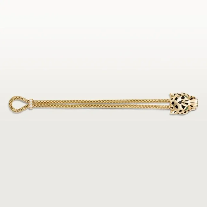 Bracciale Panthere De Cartier, su catena, diamanti