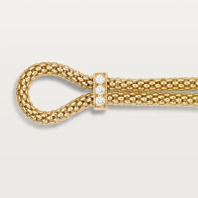 Bracciale Panthere De Cartier, su catena, diamanti