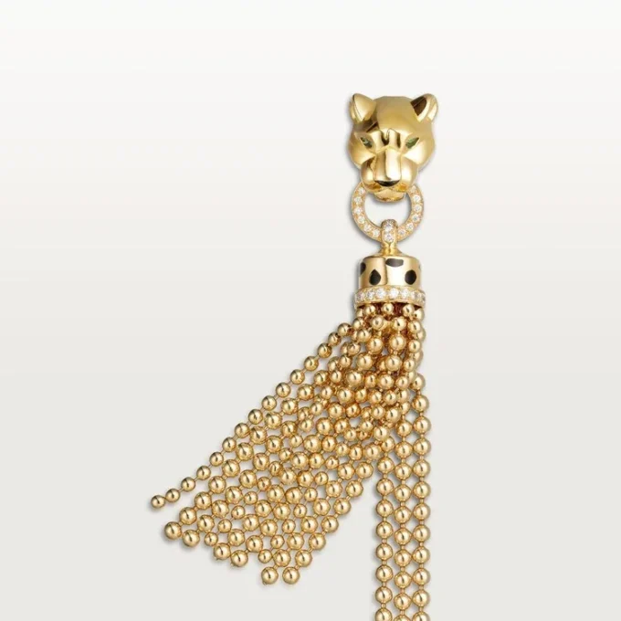 Bracciale Panthere De Cartier, su catena, diamanti