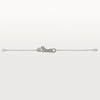 Bracciale Panthere De Cartier, su catena, semi-pavé