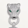 Bracciale Panthere De Cartier, su catena, semi-pavé
