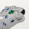 Bracciale Panthere De Cartier, zaffiro, pavé