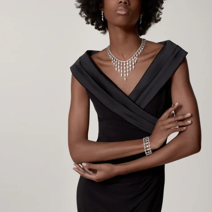 Orecchini Pluie De Cartier – Oro bianco, diamanti – Cartier