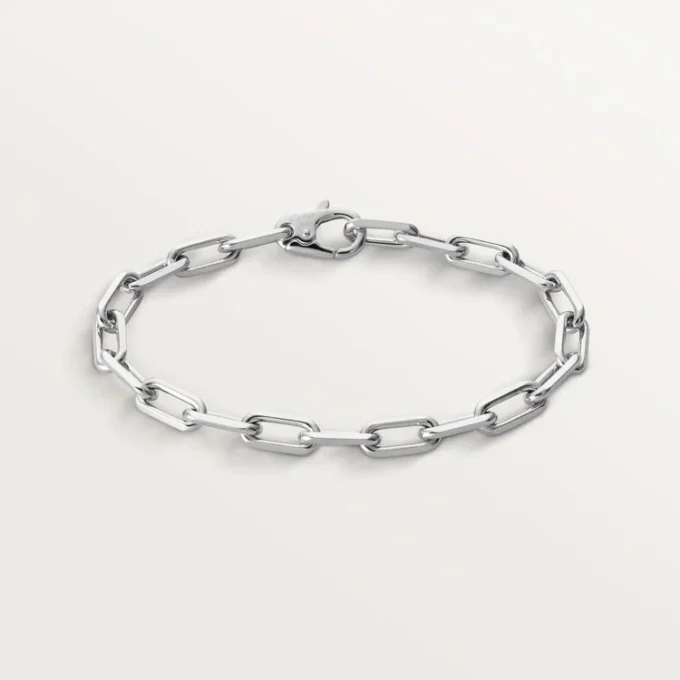 Bracciale Santos De Cartier, catena, modello medio