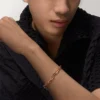 Bracciale Santos De Cartier, catena, modello medio