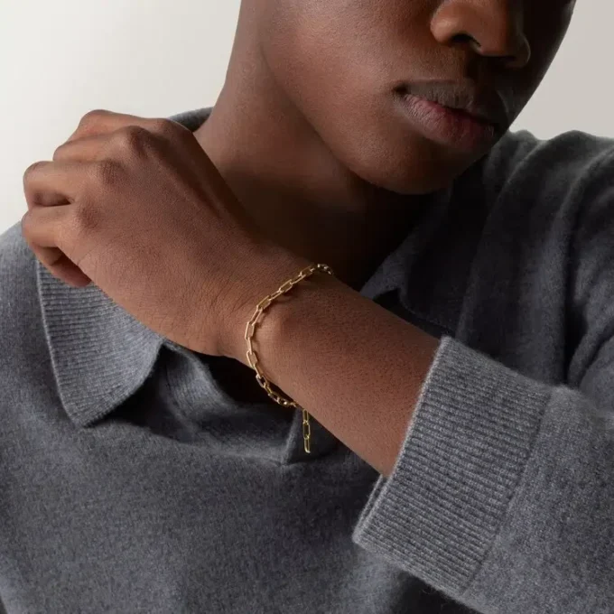 Bracciale Santos De Cartier, catena, modello piccolo