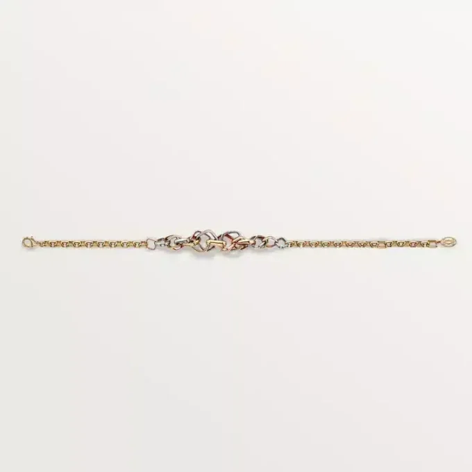 Bracciale Trinity, a forma di cuscino