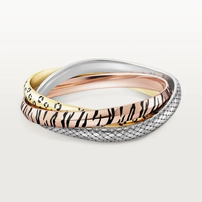 Bracciale Trinity, laccato, diamanti