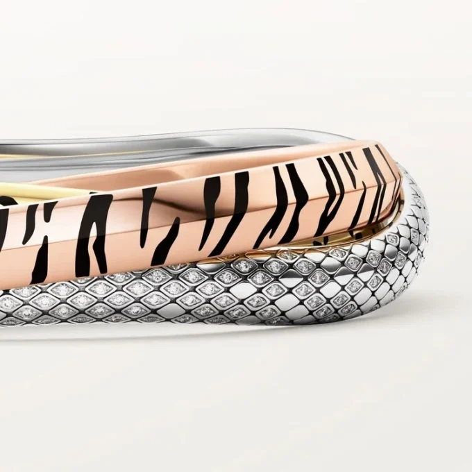 Bracciale Trinity, laccato, diamanti