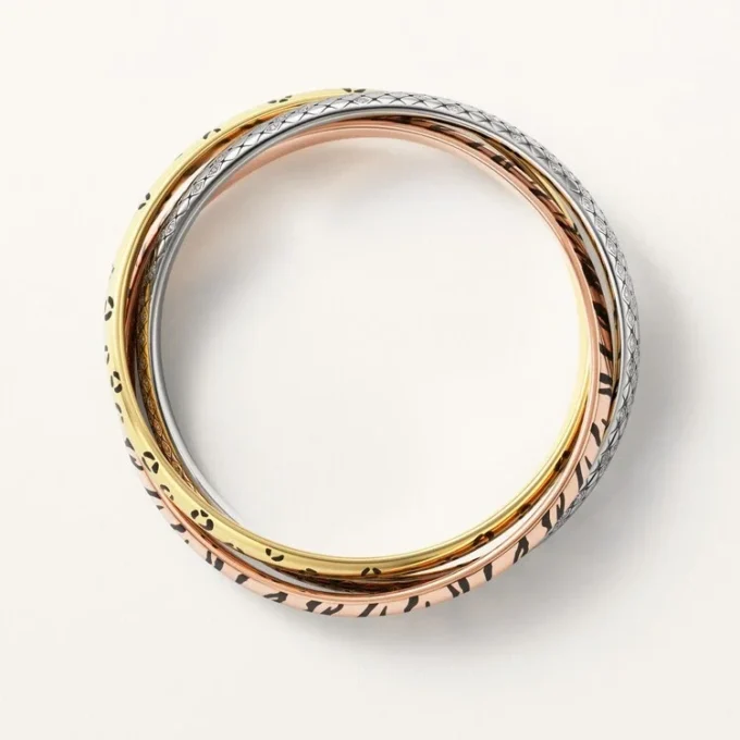 Bracciale Trinity, laccato, diamanti