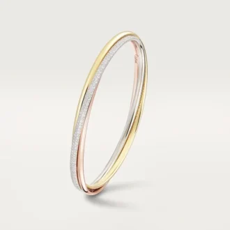 Bracciale Trinity, modello piccolo, semi-pavé