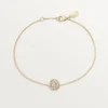 Bracciale Trinity, su catena, 1 diamante