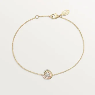 Bracciale Trinity, su catena, 1 diamante