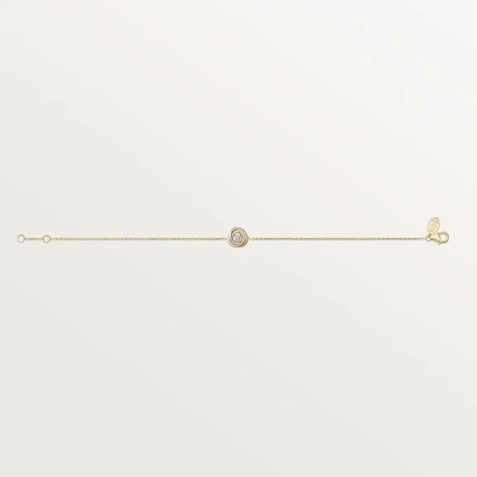 Bracciale Trinity, su catena, 1 diamante