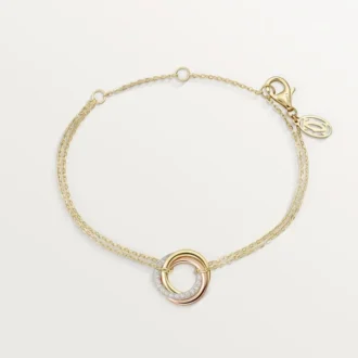 Bracciale Trinity, su catena, diamanti