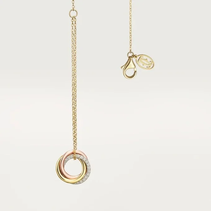 Bracciale Trinity, su catena, diamanti