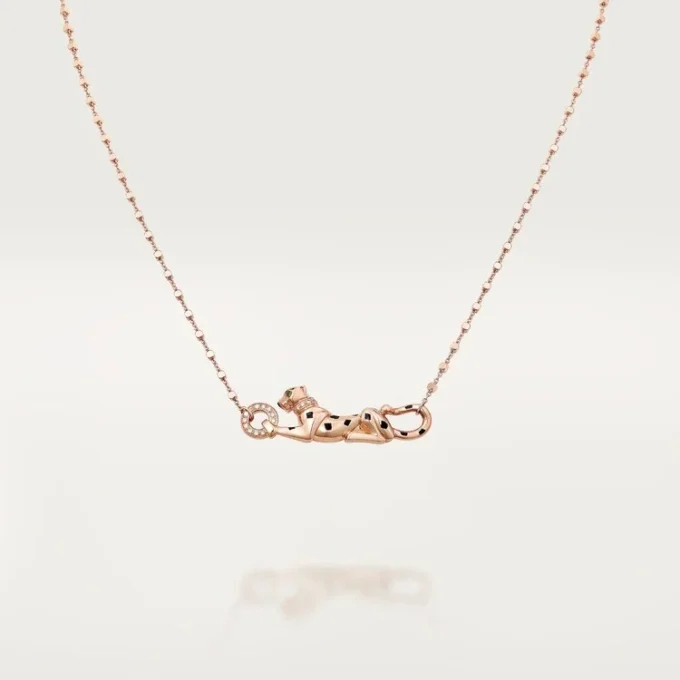 Collana Panthere De Cartier – Oro rosa, granati tsavoriti, diamanti – Cartier