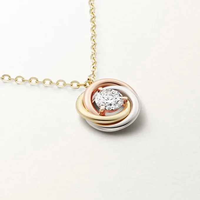 Ciondolo Trinity, 1 diamante