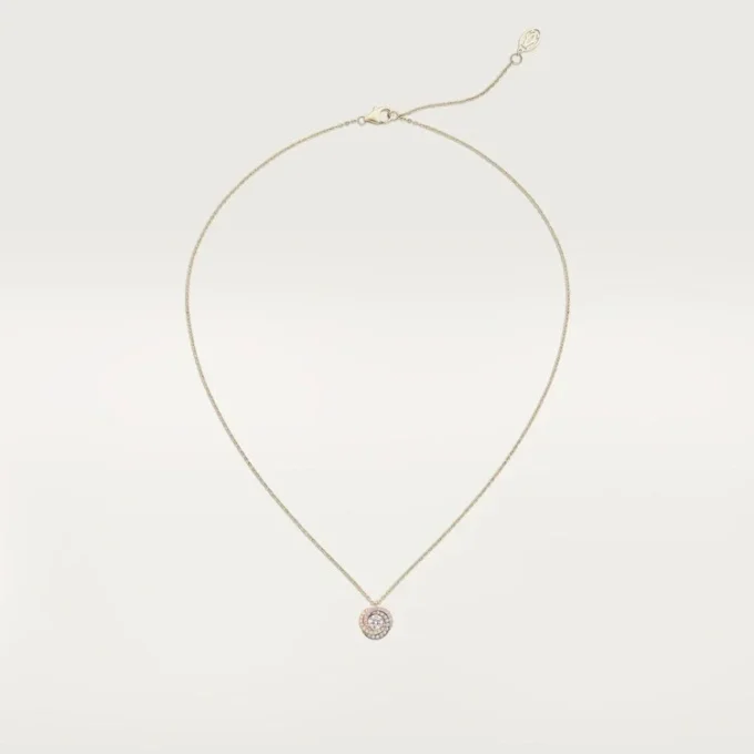 Ciondolo Trinity, 1 diamante, pavé