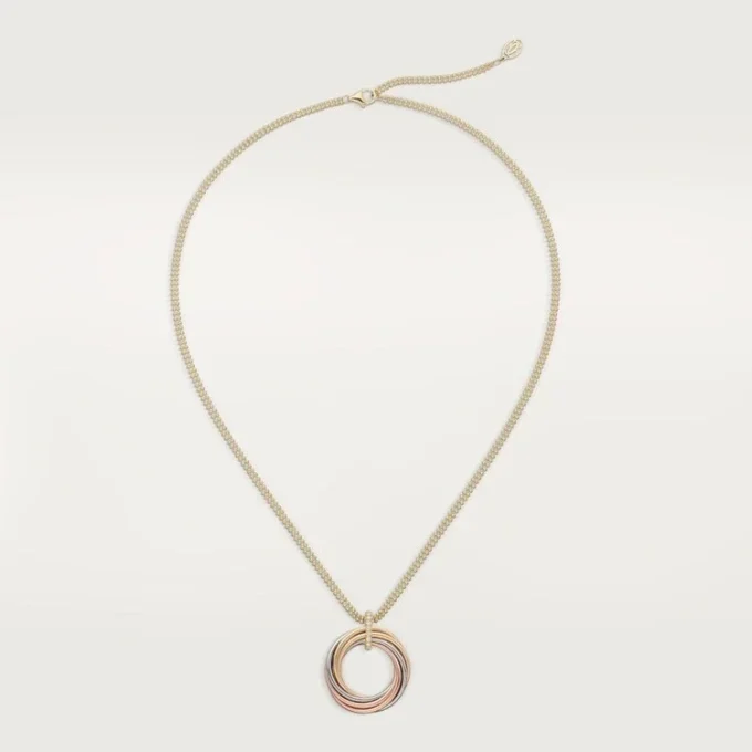 Ciondolo Trinity, sette file, diamanti