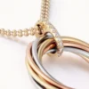 Ciondolo Trinity, sette file, diamanti