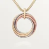 Ciondolo Trinity, sette file, diamanti