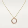 Ciondolo Trinity, sette file, diamanti