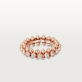 Clash De Cartier – Anello con pavé di diamanti in oro rosa | Cartier Us
