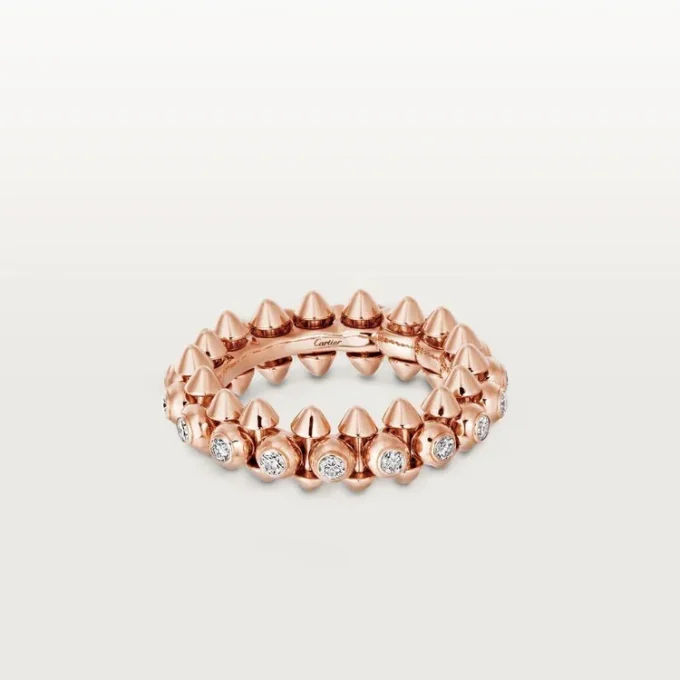Clash De Cartier – Anello con pavé di diamanti in oro rosa | Cartier Us