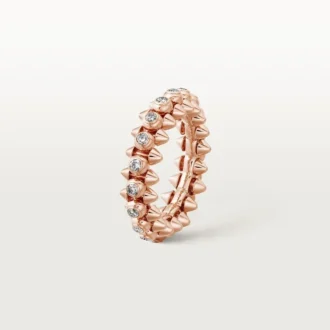 Clash De Cartier – Anello con pavé di diamanti in oro rosa | Cartier Us