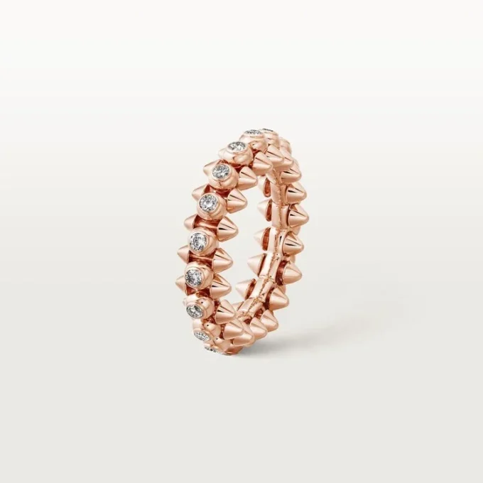 Clash De Cartier – Anello con pavé di diamanti in oro rosa | Cartier Us