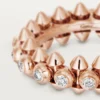 Clash De Cartier – Anello con pavé di diamanti in oro rosa | Cartier Us