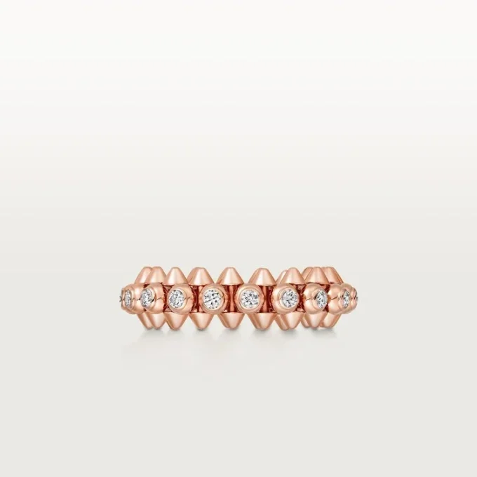Clash De Cartier – Anello con pavé di diamanti in oro rosa | Cartier Us