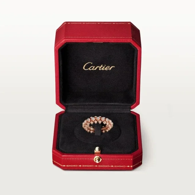 Clash De Cartier – Anello con pavé di diamanti in oro rosa | Cartier Us