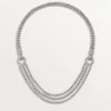 Collana Agrafe, diamanti taglio brillante, pavé
