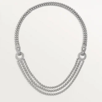 Collana Agrafe, diamanti taglio brillante, pavé