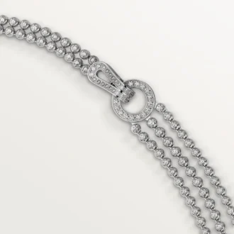 Collana Agrafe, diamanti taglio brillante, pavé