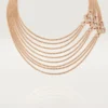 Collana Agrafe, modello medio, semi-pavé