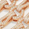 Collana Agrafe, modello medio, semi-pavé