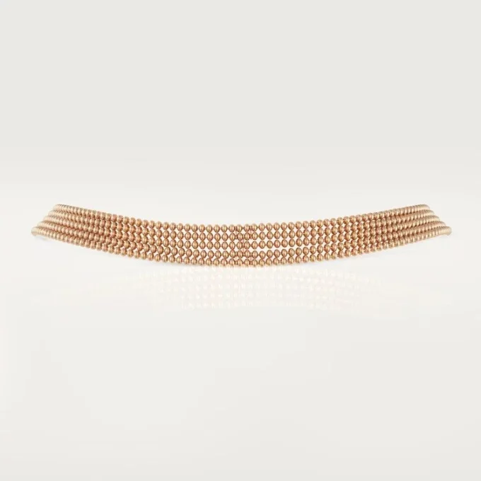 Collana Agrafe, modello piccolo, semi-pavé